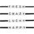 Kunststoff Wrfelperlen Set, Itoshii Ponii, 10 mm, 20 Stk, Fresh-Crazy-Lucky-Happy, Wei