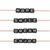Kunststoff Wrfelperlen Set, Itoshii Ponii, 10 mm, 20 Stk, Hope-Smile-Dream-Enjoy, Schwarz - Hope-Smile-Dream-Enjoy, Schwarz