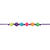Kunststoff-Perlen, Mix rund, 7 x 4 mm, 165 Stk, Multicolor