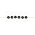 Kunststoff-Perlen, rund, 7 x 4 mm, 165 Stk, Schwarz