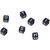 Kunststoff-Perlen, Itoshii, Buchstaben Mix, Wrfel, 6 x 6 x 6 mm, 99 Stk, Schwarz Bild 3