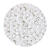 Rocailles-Perlen, 4 mm, 14 g, Wei Irisierend - Wei Irisierend
