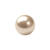 Renaissance Glasperle, rund, 6 mm, 55 Stk, Taupe - Taupe