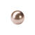 Renaissance Glasperle, rund, 6 mm, 55 Stk, Braun - Braun