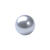 Renaissance Glasperle, rund, 6 mm, 55 Stk, Eisblau - Eisblau