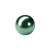 Renaissance Glasperle, rund, 6 mm, 55 Stk, Smaragd - Smaragd