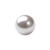 Renaissance Glasperle, rund, 6 mm, 55 Stk, Silber - Silber