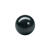 Renaissance Glasperle, rund, 6 mm, 55 Stk, Schwarz - Schwarz
