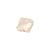Glasschliff-Perlen Raute, 6 mm, 12 Stk, Wei