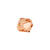 Glasschliff-Perlen Raute, 6 mm, 12 Stk, Pfirsich - Pfirsich