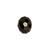 Glasschliff-Diskus Perle, 6 mm, 12 Stk, Schwarz