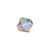 Glasschliff-Perlen Raute, 6 mm, 12 Stk, Lila Regenbogen - Lila Regenbogen
