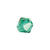 Glasschliff-Perlen Raute, 6 mm, 12 Stk, Smaragd - Smaragd