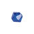 Glasschliff-Perlen Raute, 6 mm, 12 Stk, Blau - Blau