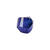 Glasschliff-Kandis Perle, 6 mm, 12 Stk, Blau