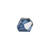Glasschliff-Perlen Raute, 6 mm, 12 Stk, Dunkelblau - Dunkelblau
