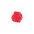 Glasschliff-Perlen Raute, 6 mm, 12 Stk, Rot - Rot