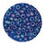 Rocailles-Perlen, 4 mm, 14 g, Royalblau Irisierend