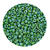 Rocailles-Perlen, 3,1 mm, 14 g, Grn-Blau