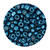 Rocailles-Perlen, 4 mm, 14 g, Silber-Blau