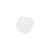 Glasschliff-Perlen Raute, 4 mm, 20 Stk, Wei Milchig