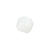 Glasschliff-Kandis Perle, 6 mm, 12 Stk, Wei Milchig