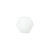 Glasschliff-Perlen Raute, 6 mm, 12 Stk, Wei Opak