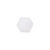 Glasschliff-Perlen Raute, 6 mm, 12 Stk, Rosa Milchig