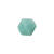 Glasschliff-Perlen Raute, 6 mm, 12 Stk, Trkis Opak