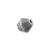 Glasschliff-Perlen Raute, 6 mm, 12 Stk, Grau Opak