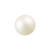 Renaissance Glasperle, rund, 3 mm, 120 Stk, Wei Matt