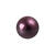 Renaissance Glasperle, rund, 3 mm, 120 Stk, Aubergine