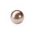 Renaissance Glasperle, rund, 3 mm, 120 Stk, Braun