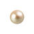 Renaissance Glasperle, rund, 3 mm, 120 Stk, Gold