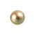 Renaissance Glasperle, rund, 3 mm, 120 Stk, Gold Matt
