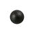 Renaissance Glasperle, rund, 3 mm, 120 Stk, Schwarz Matt