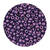 Rocailles-Perlen Itoshii, 2,6 mm, 17 g, Dunkelviolett Schimmer