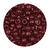Rocailles-Perlen Itoshii, 4,5 mm, 17 g, Dunkelrot Transparent