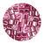 Rocailles-Wrfel-Perlen Itoshii Cube, 3 x 3 mm, 6 g, Magenta Transparent