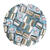 Rocailles-Wrfel-Perlen Itoshii Cube, 3 x 3 mm, 6 g, Trkis mit Goldeinzug