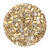 Rocailles-Perlen Itoshii Triangle, 2,2 mm, 10 g, Gold Metallic Transparent