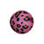 Kunststoff-Perlen Acid Leo, rund, 16 mm, 6 Stk, Pink Bild 3