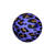 Kunststoff-Perlen Acid Leo, rund, 16 mm, 6 Stk, Lila Bild 3