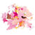 Konfetti Blten mit Metallic-Folie, Rosa Mix, 20 g