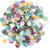 Konfetti rund mit Kraftpapier, Grn Mix, 20 g