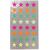 NEU Office Sticker Sterne, neon, Größe M, 4 Blatt - Größe M