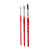 NEU Aquarellpinsel, Pony- & Ziegenhaar, 3er Set Rund, 4, 8, 12