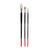 NEU Amsterdam l- & Acrylpinsel, Synthetik Gussow Flach, langer Stiel, 3er Set, Nr. 4, 8, 16