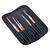 NEU ArtCreation Aquarell- Pinselset, Ponyhaar / Polyester, 5 Pinsel sortiert inkl. Pinseltasche