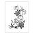 NEU Universal-Schablone A4 Filigrane Blüten